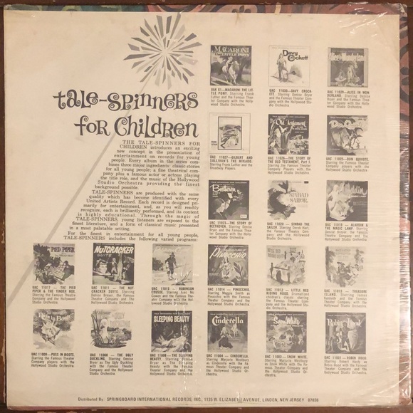 Hollywood Studio Orch. Brave Little Tailor Vinyl Lp *Original Seal Unopened - Picture 2 of 2